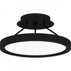 Quoizel OST1811EK Outskirts Semi flush led light earth black Semi-Flush Mount