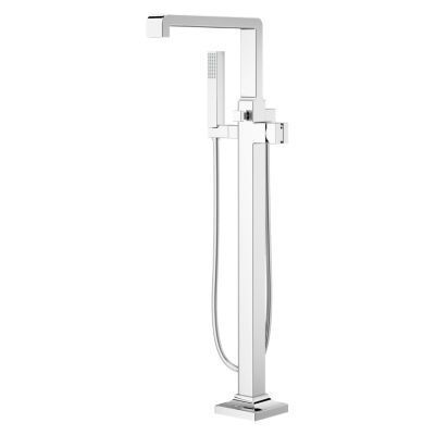 Pfister Polished Chrome Free-standing Tub Filler Without Handles LG6-1VRVC