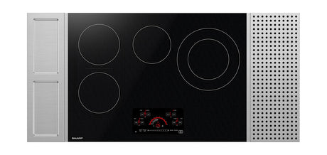 Sharp SCR3042FB 30" Electric Cooktop, 4 Heating Zones
