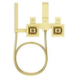 Verve Wall-mount Tub Filler without Handles in Brushed Gold