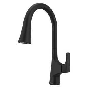 Norden 1-Handle Pull-Down Kitchen Faucet in Matte Black