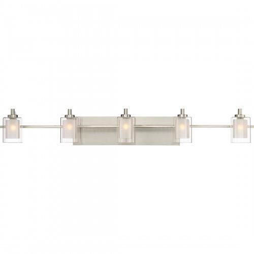 Quoizel KLT8605BNLED Kolt Led bath  fixture 5 light brsh nikl Bath Light