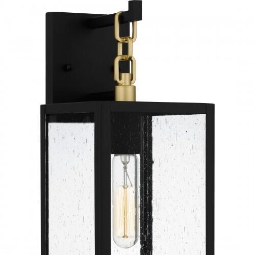 Quoizel ANC8406MBK Anchorage Outdoor wall 1 light matte black. Outdoor Lantern