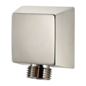 Shower Square Drop Elbow in Polished Nickel