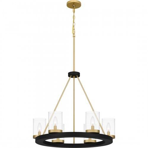 Quoizel GRL5026MBK Greeley Chandelier 6 lights matte black Chandelier