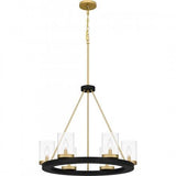 Quoizel GRL5026MBK Greeley Chandelier 6 lights matte black Chandelier