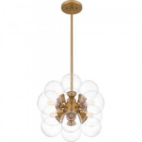 Quoizel GLI2820BWS Glinda Pendant 4 lights brushed weathered brass Pendant
