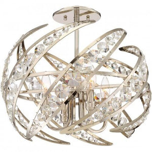 Quoizel PCCN2818PK Crescent Pendant polished nickel 4lts Pendant