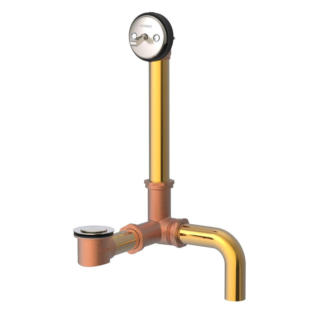 Gerber G00N1809 Brushed Nickel Classics Pop-up Side Outlet Drain for STANDAR...