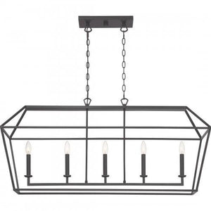 Quoizel AVY542PN Aviary Island 5 light palladian bronze Island Light