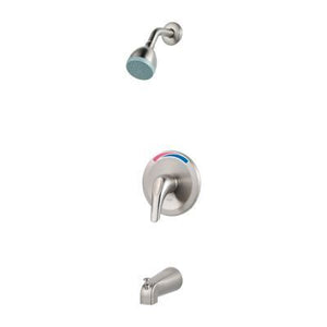 Pfirst Series 1-Handle Tub/Shower Trim Kit in Brushed Nickel