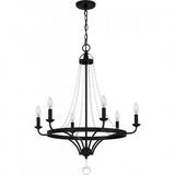 Quoizel ADL5026MBK Adelaide Chandelier 6 lights matte black Chandelier