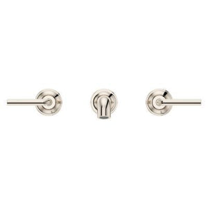 Pfister Polished Nickel 2-handle Wall Mount Bathroom Faucet LG49-TNT2D