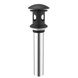 Gerber D495008BS 1 1/4" Drain With Overflow With Cover & Grid Strainer - Satin Black