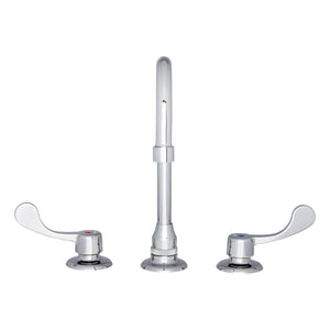 Gerber GC044105 Chrome Commercial Two Handle Widespread Lavatory Faucet W/ Wrist BL...