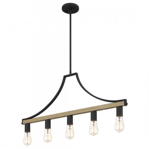 Quoizel CMS534GK Colombes Linear chandelier 5 lights grey ash Chandelier