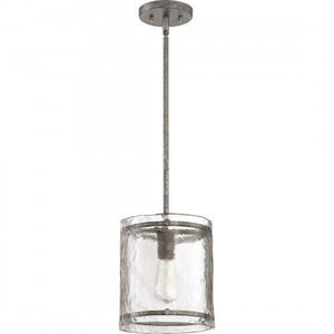 Quoizel FTS1509MM Fortress Mini pendant mottled silver Mini Pendant