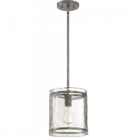 Quoizel FTS1509MM Fortress Mini pendant mottled silver Mini Pendant