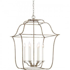 Quoizel GLY5206CS Gallery Foyer 6lt century silver leaf Pendant