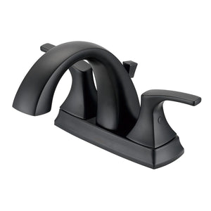 Gerber D307018BS Satin Black Vaughn Two Handle Centerset Lavatory Faucet