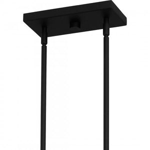 Quoizel TUT638MBK Tuthill Linear chandelier 6 lights matte black Island Light