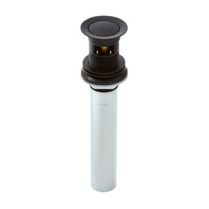 Pfister Matte Black Push and Seal All Metal Drain 972-101B