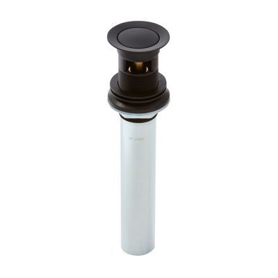 Pfister Matte Black Push and Seal All Metal Drain 972-101B