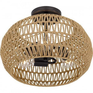 Quoizel QSF4034PN Quoizel Semi-Flush Mount Semi flush 3 lights palladian bronze Semi-Flush Mount