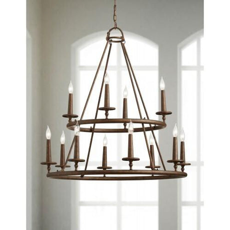 Quoizel VYR5012ML Voyager Chandelier 12 light malaga Chandelier