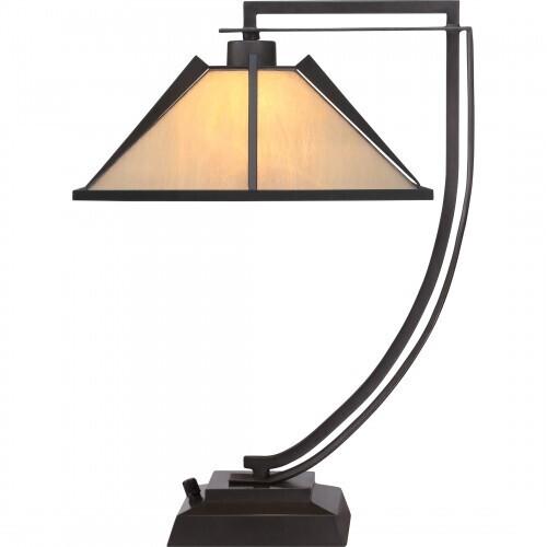 Quoizel TF1791TWT Pomeroy Table lamp tiffany 1lt western bronze Table Lamp
