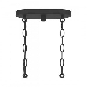 Quoizel ABR432MBK Abner Linear chandelier 4 light matte black Island Light