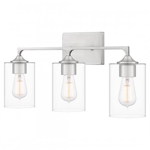 Quoizel PRC8624BN Prescott Bath 3 lights brushed nickel Bath Light