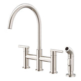 Gerber D424458BB Brushed Bronze Parma Two Handle Bridge Faucet