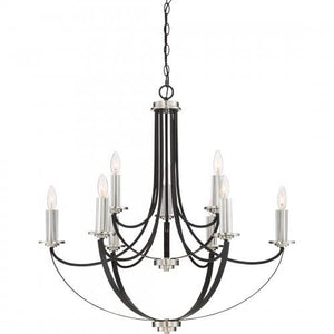 Quoizel ANA5009K Alana 9 light chandelier mystic blk Chandelier