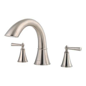 Saxton 2-Handle Complete Roman Tub Trim in Brushed Nickel