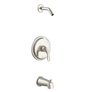 Gerber G00G9153LSBNTC Brushed Nickel Viper Single Handle Tub & Shower Trim Kit & TREYSTA(...