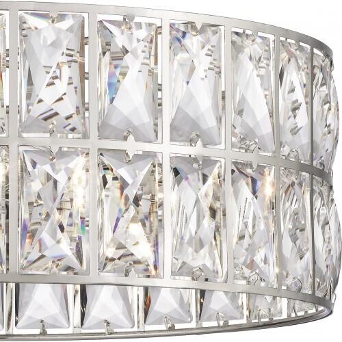 Quoizel QF4046PK Coffman Semi-flush mount 3 light polished nickel Semi-Flush Mount