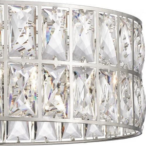 Quoizel QF4046PK Coffman Semi-flush mount 3 light polished nickel Semi-Flush Mount