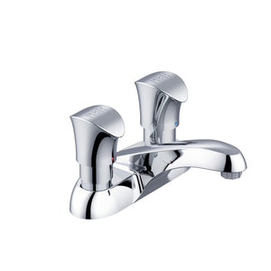 Gerber G0044340 Chrome Two Handle 4" Lavatory Metering Faucet 0.5 Gpm