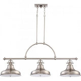 Quoizel ER353BN Emery Island chandelier brsh nikl 3lts Island Light