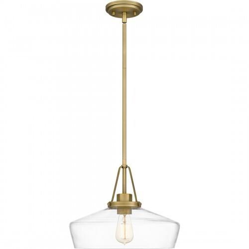 Quoizel QP5584AB Quoizel Pendant Pendant 1 light aged brass Pendant