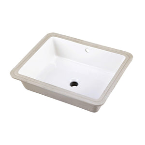 Gerber G0012791 White Wicker Park Rectangular Undercounter Bathroom Sink