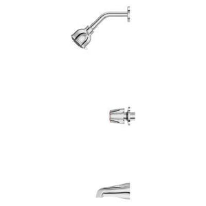 Polished Chrome Pfister 3-handle Tub & Shower Faucet With Metal KNO... LG01-3110