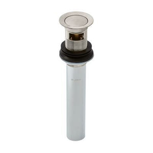 Pfister Brushed Nickel Push and Seal All Metal Drain 972-101J