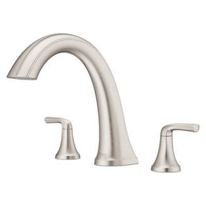 McAllen 2-Handle Roman Tub Trim in  Spot Defense Brushed Nickel