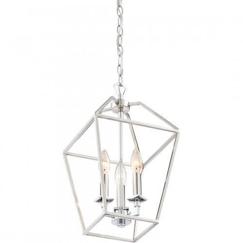 Quoizel AVY5203PK Aviary 3 light foyer plshd nkl Pendant