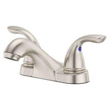 Pfirst Series 2-Handle 4" Centerset Bathroom Faucet in Brushed Nickel