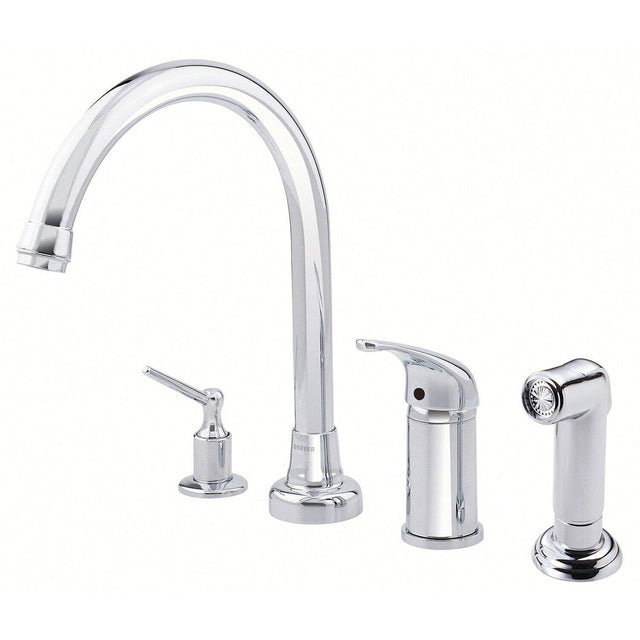 Gerber D409112 Chrome Melrose Single Handle High-rise Kitchen Faucet