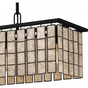 Quoizel SGLM434MBK Seigler Island 4 lights matte black mica Island Light