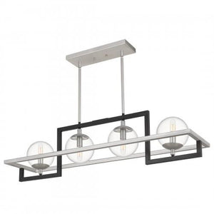 Quoizel KAN440EK Kane Island 4 light earth black Island Light